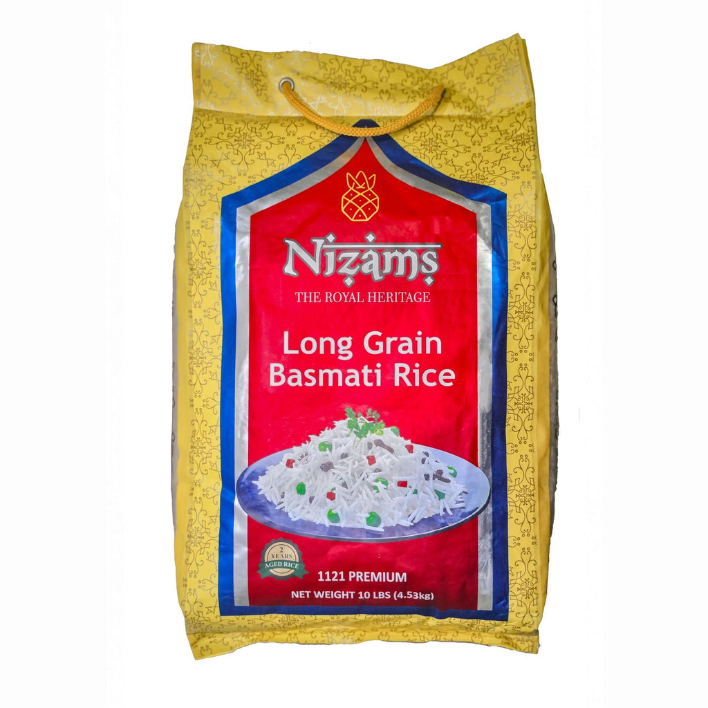 Nizams Long Grain Basmati Rice - Case of 4 x 10LB (40 LB Total)